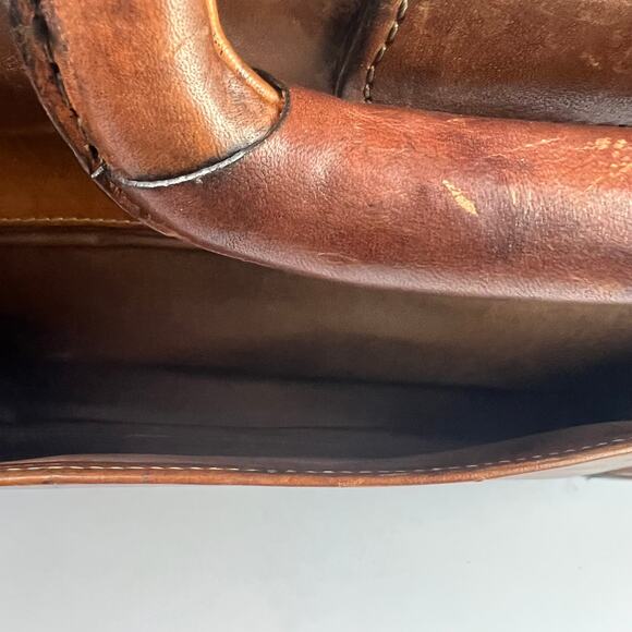 Hartmann Tan Belting Leather Gladstone Style Lawyers Briefcase Attache Collect. - Picture 13 of 16